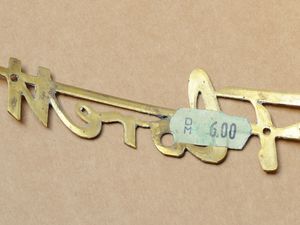 Tankembleem "Florett" - uitvoering messing (Eitank) 77.21.04 (1)