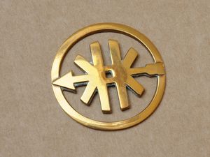 Rond KK embleem - uitvoering messing (Eitank) 77.21.05 (1)